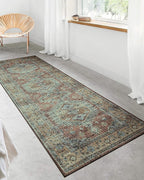 Loloi Skye Collection SKY-07 Terracotta/Sky 9'-0" x 12'-0" Area Rug