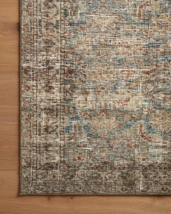 Loloi Amber Lewis Morgan Collection MOG-04 Sea/Sage 7'-3" x 9'-3" 38" Thick Area Rug feat. CloudPile, Neutral, Room Décor, Vintage Inspired, Livingroom, Bedroom, Dining Area
