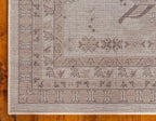 Unique Loom Taftan Collection Border Geometric Tribal Inspired Design Area Rug (9' 0 x 12' 0 Rectangular, Ivory/ Tan)