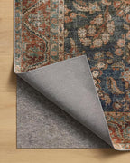 Loloi Chris Loves Julia Jules Collection JUL-10 Ocean/Spice 9'-6' x 14', .13' Pile Height, Area Rug