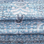 Fame Living Washable Area Rug. Modern Farmhouse. Vintage. Turkish. Bohemian. Distressed. Oriental. Traditional. Rugs for Living Room. Dining. Bedroom. Office. Entryway. Foyer. (866CBl, 7'5" x 9'8")