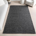 Nuloom Penelope Charcoal, 5' x 8', Hand-Braided, Wool & Cotton, Soft and Textured, High Traffic, Stain Resistant, Easy Clean, Durable Area Rug for Bedroom, Living Room, Dining, Foyer, Entryway