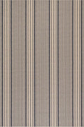 Dash & Albert Axiom Navy Machine Washable Rug, 5 X 8 Feet, Blue/Ivory Stripe Pattern