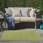 Nourison Home Nourison Essentials Green 3' x 5' Area Rug - Easy Clean, Non Shedding, Bed Room, Living Room, Dining Room, Kitchen (3' x 5')