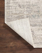 Loloi Magnolia Home by Joanna Gaines Millie Collection MIE-01 Silver/Dove 5'-3" x 7'-6", .25" Pile Height, Area Rug