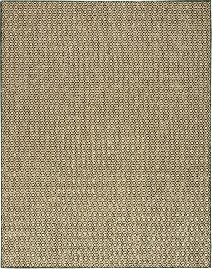 Nourison Home Courtyard 10' x 14' Green Fabric Area Rug