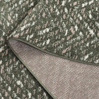 SAFAVIEH Adirondack Collection Area Rug - 3' x 5', Dark Green & Ivory, Chevron Design, Non-Shedding & Easy Care, Ideal for High Traffic Areas in Living Room, Bedroom, Dining (ADR104Y-3)