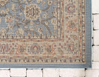 Unique Loom Sialk Hill Collection Area Rug - Washington (7' x 10' Rectangle Light Blue/Navy Blue)