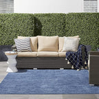 Nourison Home Nourison Essentials Navy Blue 7' x Square Area Rug - Easy Clean, Non Shedding, Bed Room, Living Room, Dining Room, Kitchen (7' x Square)