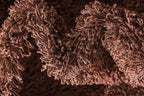 Unique Loom Solid Shag Collection Area Rug (2' 6" x 19' 8" Runner, Chocolate Brown)