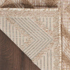 Nourison Home Versatile Natural Beige 2' x 4' Area Rug - Easy Clean, Non Shedding, Bed Room, Living Room, Dining Room, Kitchen (2' x 4')