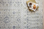 Loloi Rifle Paper Co. Maison Collection MAO-03 Rosette Ivory 2'-6" x 12'-0", .19" Pile Height, Runner Rug