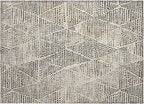Addison Rugs Chantille ACN591 Beige 1'8" x 2'6" Indoor Outdoor Area Rug, Easy Clean, Machine Washable, Non Shedding, Bedroom, Living Room, Dining Room, Kitchen, Patio Rug