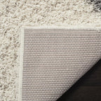 SAFAVIEH Dallas Shag Collection Runner Rug - 2'3" x 18', Ivory & Grey, Trellis Design, Non-Shedding & Easy Care, 1.5-inch Thick Ideal for High Traffic Areas in Living Room, Bedroom (SGD257F)