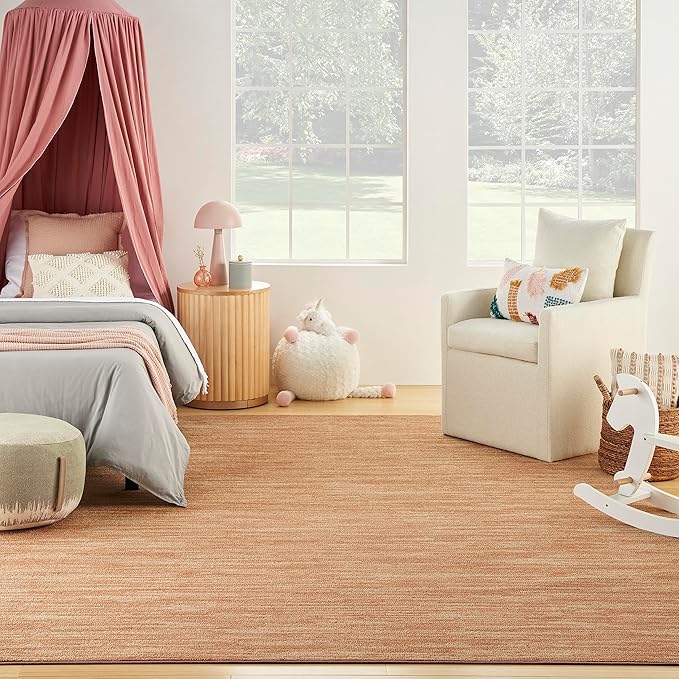 Nourison Home Nourison Essentials Rust 8' x 10' Area Rug - Easy Clean, Non Shedding, Bed Room, Living Room, Dining Room, Kitchen (8' x 10')