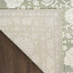 Nourison Home Grace Sage 5'3" x 7'3" Area Rug - Easy Clean, Non Shedding, Bed Room, Living Room, Dining Room, Kitchen (5' x 7')