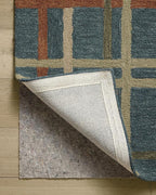 Loloi Magnolia Home by Joanna Gaines Waylon Collection WAY-01 Denim/Multi 2'-6" x 7'-6" Runner Rug