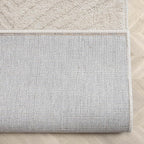 Well Woven Custom Size Hallway Stair Runner - Choose Your Length - 27 Inches Wide x 14 Feet Long Runner (27" x 14' Runner) Rug - Ivory Relajo Soft Touch, Modern Geometric - Hi-Lo Pile