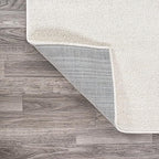 JONATHAN Y Haze Solid Low-Pile Cream Runner Rug 2x14, Coastal,Bohemian,Minimalist,Classic, Easy-Cleaning for Living Room,Bedroom,Kitchen,Pet Friendly,Non-Shedding (SEU100T-214)