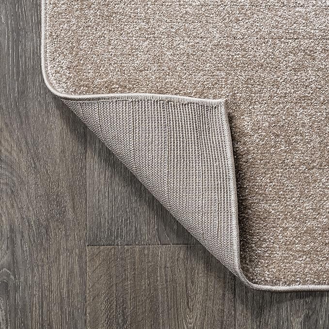 JONATHAN Y Haze Solid Low-Pile Beige Indoor Area Rug 3x5, Coastal,Bohemian,Minimalist,Classic, Easy-Cleaning for Living Room,Bedroom,Kitchen,Pet Friendly,Non-Shedding (SEU100G-3)