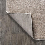 JONATHAN Y Haze Solid Low-Pile Beige Indoor Area Rug 3x5, Coastal,Bohemian,Minimalist,Classic, Easy-Cleaning for Living Room,Bedroom,Kitchen,Pet Friendly,Non-Shedding (SEU100G-3)