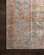 Loloi Loren Collection LQ-15 Terracotta/Sky 8'-4" x 11'-6" Area Rug