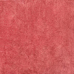 Eyely UES100E-5SQ Haze Solid Low-Pile Red 5' Square Area Rug, Pet Friendly, Stain Resistant, Easy Cleaning, for Bedroom, Living Room, Kitchen