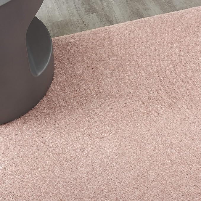 Nourison Home Nourison Essentials Pink 6' x 9' Area Rug - Easy Clean, Non Shedding, Bed Room, Living Room, Dining Room, Kitchen (6' x 9')