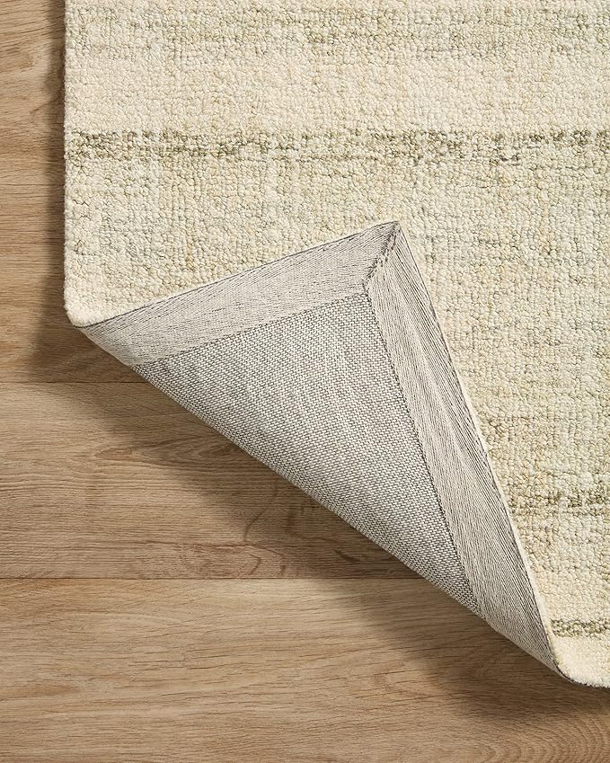 Loloi Chris Loves Julia Chris Collection CHR-02 Natural/Sage 8'-6'' x 11'-6'', .50" Pile Height, Area Rug