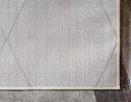 Unique Loom Trellis Frieze Collection Area Rug - Geometric (9' x 12' 2", Ivory/ Gray)