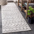 JONATHAN Y Boho Vintage Diamond Cream/Gray Runner Rug 2X10 ft, Moroccan Hype for Living Room, Bedroom, Kitchen, Office, Easy-Cleaning, High Traffic, Pet-Friendly, Non-Shedding (MOH101B-210)
