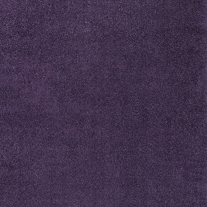 Eyely UES100N-9SQ Supersoft Haze Solid Low-Pile Indoor Area Rug, Coastal, Bohemian, Minimalist, Classic, Casual for Bedroom,Kitchen,Living Room,Non Shedding,Easy-Washing, Purple, 9' Square