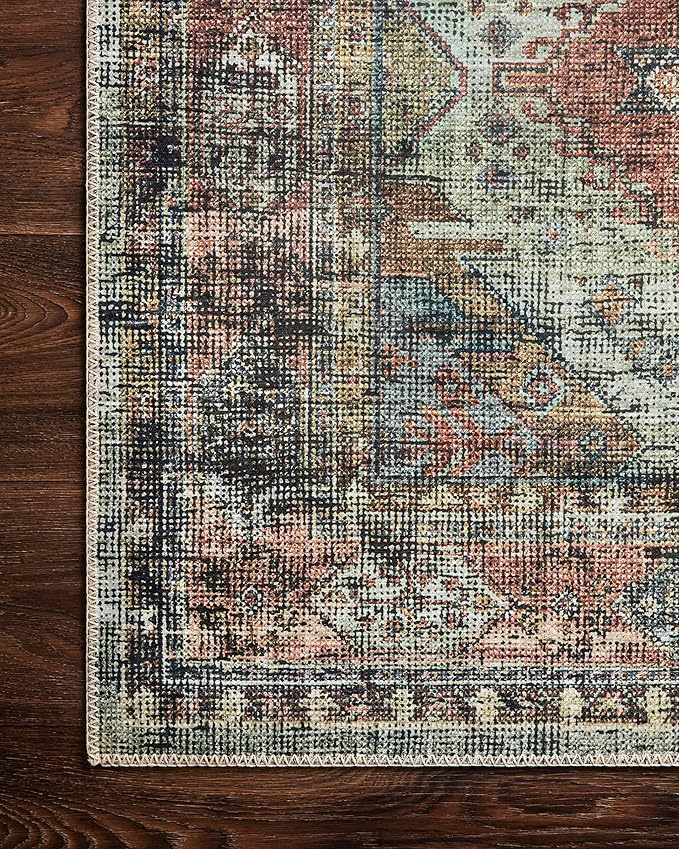 Loloi Skye Collection SKY-06 Apricot/Mist 9'-0" x 12'-0" Area Rug