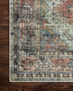 Loloi Skye Collection SKY-06 Apricot/Mist 8'-0" x 8'-0" Round Area Rug