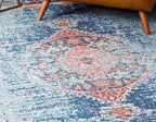 Unique Loom Solid Shag Collection Area Rug (2' 7" x 10' Runner, Deep Aqua Blue)