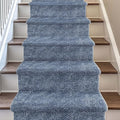 Well Woven Custom Size Hallway & Stair Runner- Harlow Pompeii Blue 31 Inches Wide x 8 Feet Long Runner (31" x 8') Runner Rug - Modern Chevron Pattern, Ultra-Soft, Easy-Clean