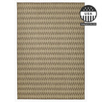 FH Home Flat Woven Outdoor Rug - Waterproof, Easy to Clean, Stain Resistant - Premium Polypropylene Yarn - Geometric - Patio, Deck, Porch, Balcony, Laundry Room - Giza - Sand - 3ft 11 in x 5ft 6in