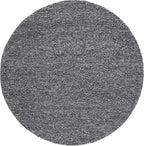 SAFAVIEH Natura Collection Area Rug - 6' Round, Dark Grey, Handmade Wool Blend, Textured Design, Ideal for Living Room, Bedroom, Dining Space (NAT620H)