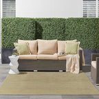 Nourison Home Nourison Essentials Green Gold 7' x Square Area Rug - Easy Clean, Non Shedding, Bed Room, Living Room, Dining Room, Kitchen (7' x Square)
