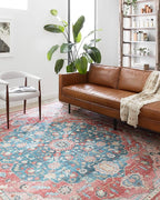 Loloi Skye Collection SKY-05 Brick/Ocean 9'-0" x 12'-0" Area Rug