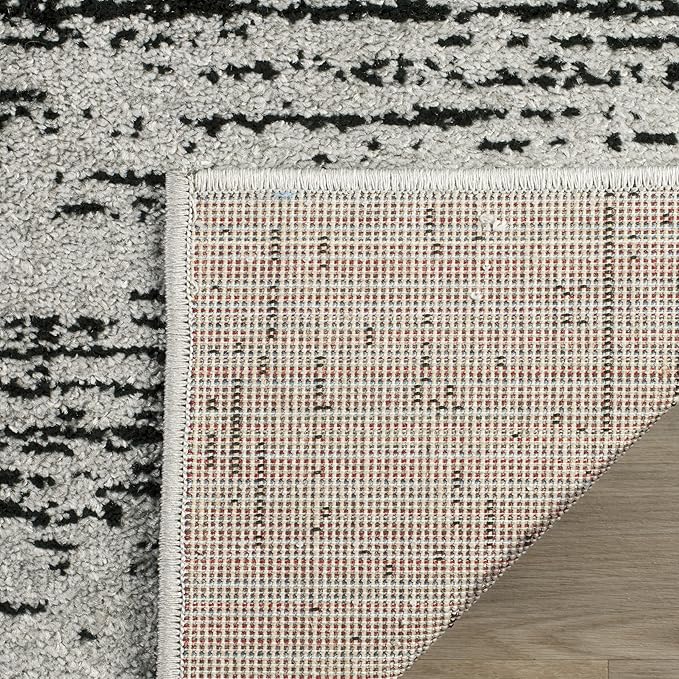 SAFAVIEH Area Rug 12x18 - Adirondack Collection - Large - Silver & Black, Modern Ombre Design, Non Shedding & Easy to Clean, Ideal for Living Room, Bedroom, Office, Dining Space (ADR113A)