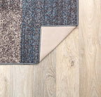 Rugshop Geometric Modern Boxes Design Non-Slip (Non-Skid) Carpet for Hallway,Kitchen,Entryway Runner Rug 2'7" x 6' Blue