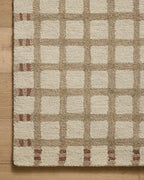 Loloi Magnolia Home by Joanna Gaines Waylon Collection WAY-02 Natural/Rust 3'-6" x 5'-6" Accent Rug