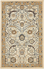 Unique Loom Espahan Collection Area Rug - Cape Cod (5' 3" x 8' Rectangle, Ivory/ Beige)