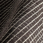 Rugs USA Melrose Checked Wool Area Rug - 4x6 Area Rug Contemporary Charcoal/Ivory for Living Room Bedroom Dining Room Kitchen