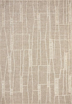 Loloi Amber Lewis Bexley Collection BEX-05 Mushroom/Natural 2'-7" x 4' Accent Rug Neutral, Textured, Living, Bedroom, Dining, Carpet