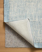 Loloi Magnolia Home by Joanna Gaines Henley Collection HNY-01 Ivory/Blue 2'-6" x 7'-6" Runner Rug