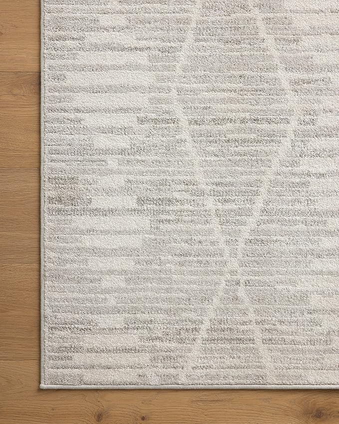 Loloi Kamala Collection KAM-02 Ivory/Silver 2'-7" x 10'-0" Runner Rug
