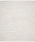 SAFAVIEH Rag Rug Collection Area Rug - 8' x 10', Ivory & Multi, Handmade Boho Stripe Cotton, Ideal for High Traffic Areas in Living Room, Bedroom (RAR121G)