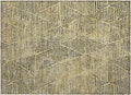 Addison Rugs Chantille ACN591 Gold 1'8" x 2'6" Indoor Outdoor Area Rug, Easy Clean, Machine Washable, Non Shedding, Bedroom, Living Room, Dining Room, Kitchen, Patio Rug